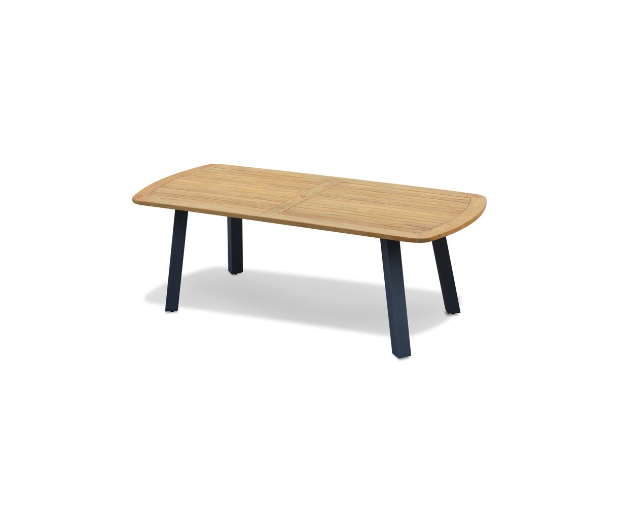 Disk Teak Oval Outdoor Table - 2.2m