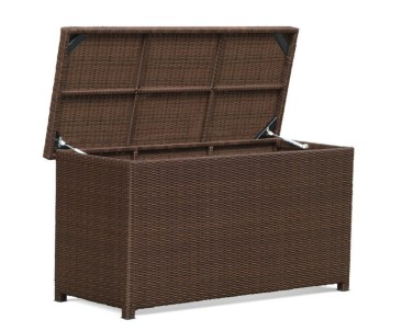 Rattan Garden Storage Box with Lid