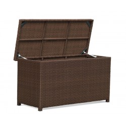 Rattan Garden Storage Box with Lid