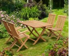 Rimini Rectangular Garden Folding Table and Chairs Set