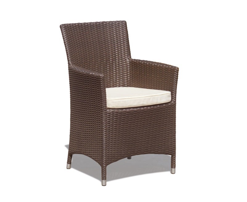 Riviera All Weather Wicker Rattan Armchair Flat Weave