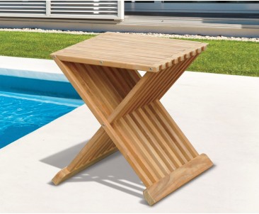 Chelsea Teak Garden Stool - Occasional Table - Coffee / Occasional Garden Tables