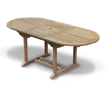 Brompton Teak 6 Seater Extending Set