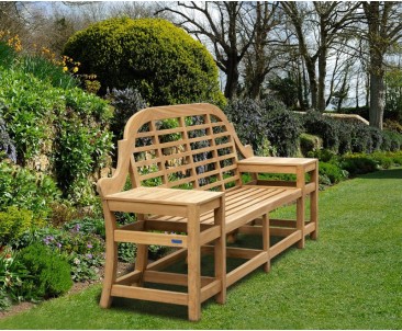 Cheltenham Teak Decorative Bench - 2.27m