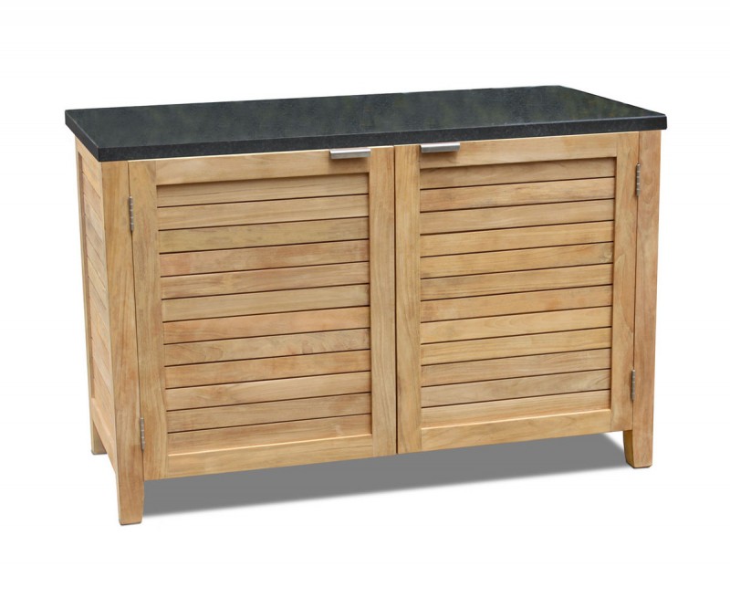 Aria Garden Sideboard, Teak and Granite