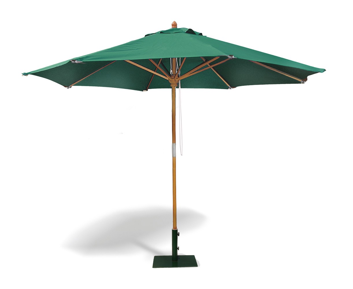 Square Garden Parasol 1.5m Outdoor Umbrella Shade 5 colours FSC hardwood 