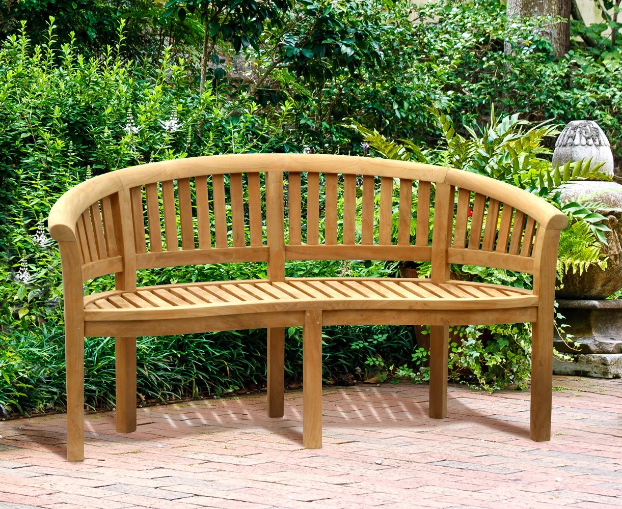 Wimbledon Teak Banana Bench