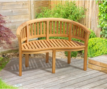 Wimbledon Bijou Teak Banana Bench