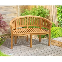 Wimbledon Bijou Teak Banana Bench