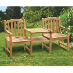 Clivedon Vista Teak Garden Companion Seat