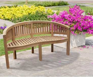 Teak Banana Bench
