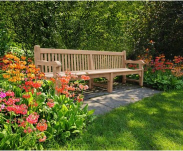 Balmoral Park Bench - Large Teak Bench 3m