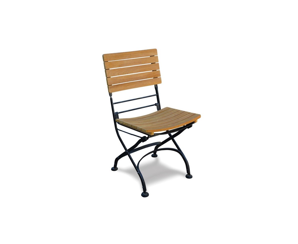 Bistro Teak Dining Chair - Black