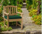 Ascot Oval Back Teak Garden Armchair