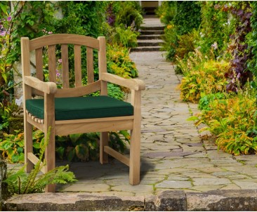 Ascot Oval Back Teak Garden Armchair