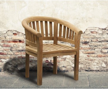 Contemporary Teak Banana Chair
