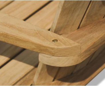 Bear Teak Adirondack Chair With Free Leg Rest