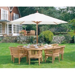 Titan Garden 8 Seater Teak Wooden Patio Dining Set