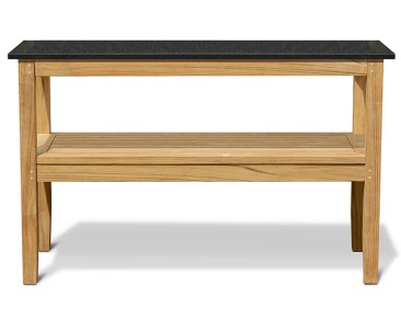 Aria Patio Buffet Table, Outdoor Teak Console Table