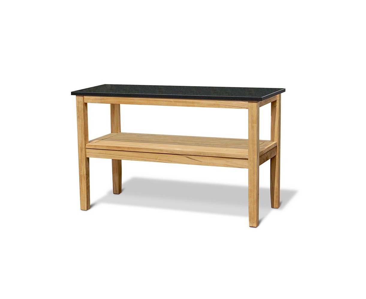 Aria Patio Buffet Table, Outdoor Teak Console Table