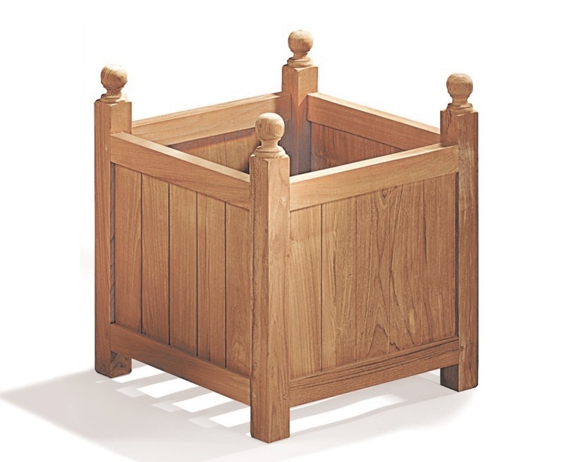 Pair of Large Wooden Versailles Planters Large Wooden Garden Planters