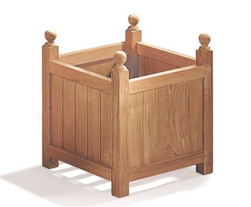 Pair of Large Wooden Versailles Planters | Large Wooden Garden Planters
