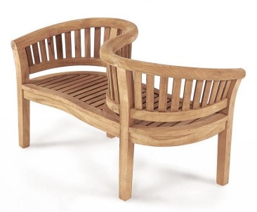 Teak Garden Love Seat - Love Bench