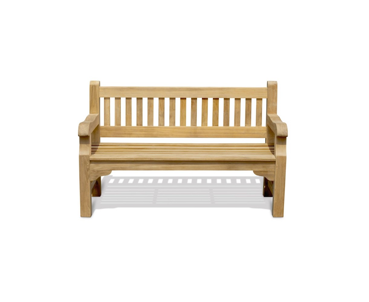 Braemar 3 Seater Teak Garden Bench - 1.5m