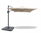 Square 3 x 3m Natural Cantilever Parasol - New: Repackaged