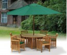 Aero Round Garden Table and 6 Chairs Set