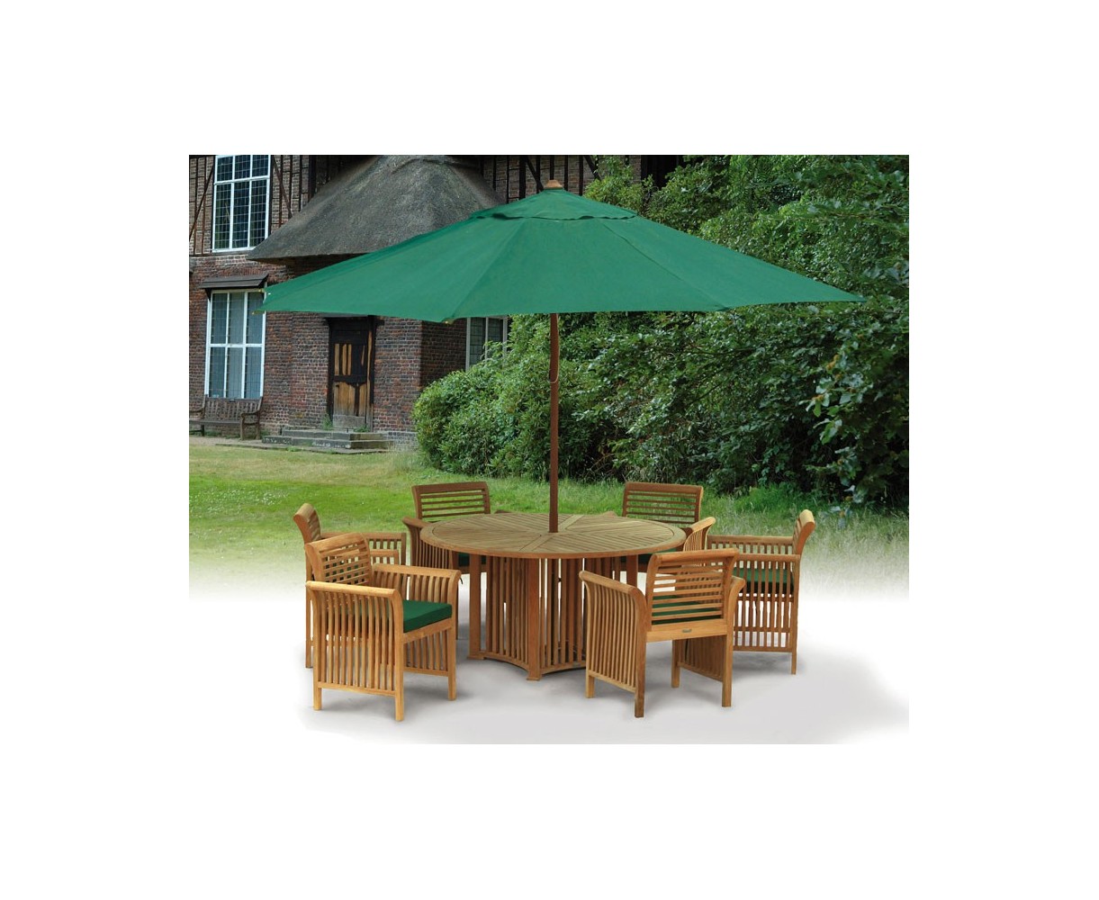 Aero Round Garden Table and 6 Chairs Set