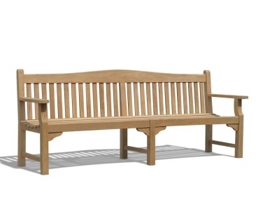 Tribute Large Teak Memorial Bench - 2.4m