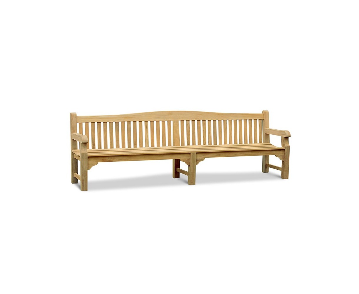 Buckingham Large Teak Garden Bench - 3m