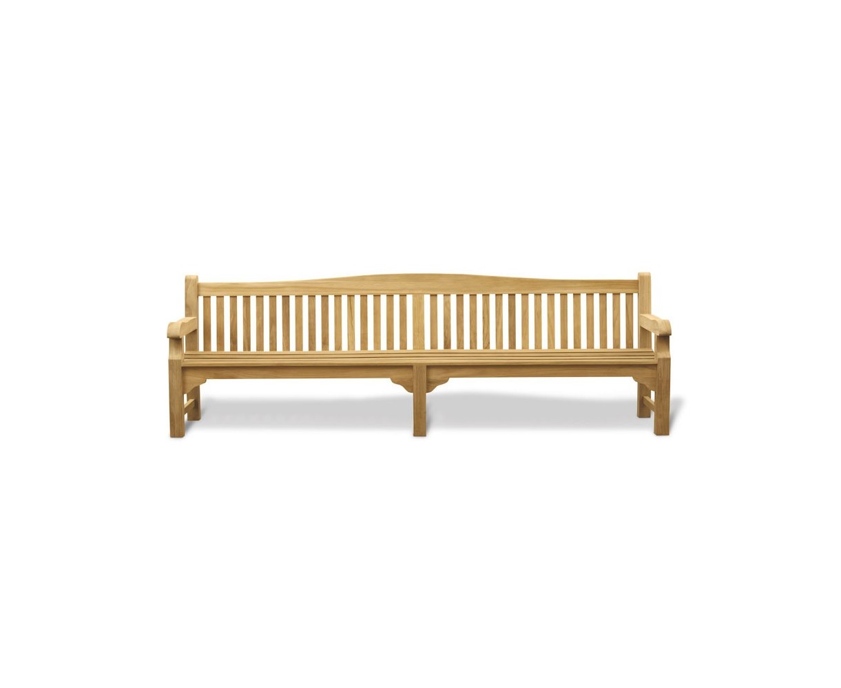 Buckingham Large Teak Garden Bench - 3m
