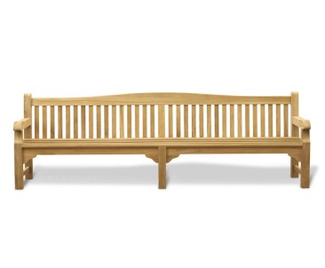 Buckingham Large Teak Garden Bench - 3m