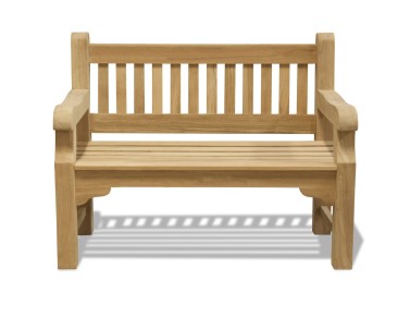 Braemar 2 Seater Teak Garden Bench - 1.2m