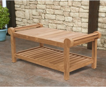 Teak Wood Lutyens-Style Coffee Table
