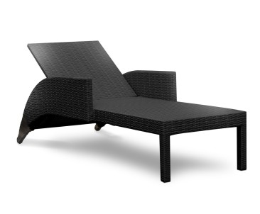 Black Sorrento Lounger - New: End of line