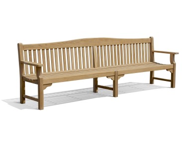 Tribute Large Teak Garden Bench - 3m