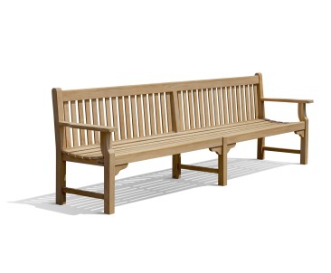 Taverners Large Outdoor Teak Bench - 3m