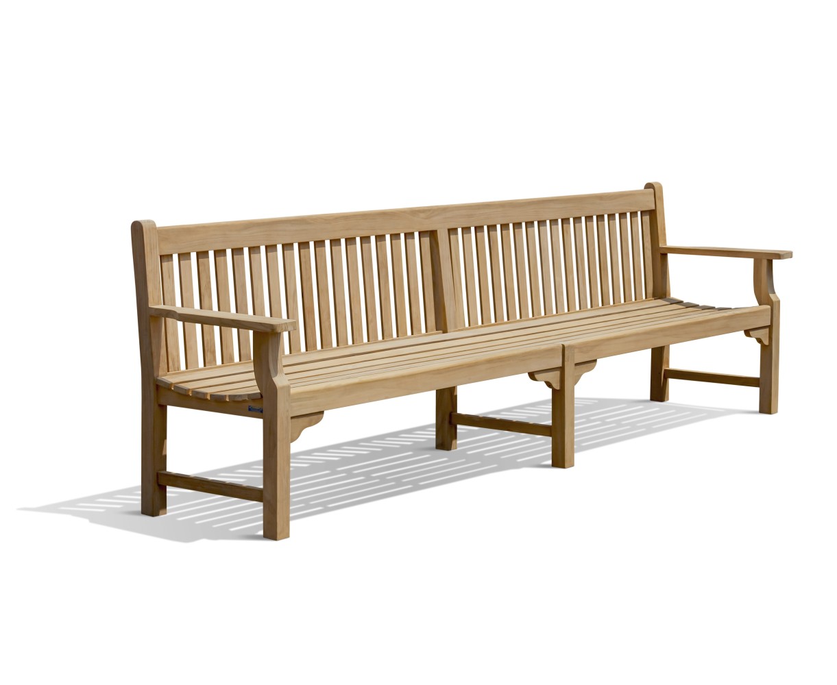 Taverners Large Outdoor Teak Bench - 3m