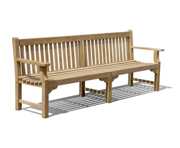 Taverners Large outdoor Bench - 2.4m