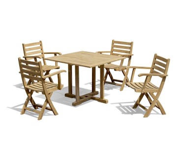 Canfield Square 1m Dining Set with 4 Suffolk Chairs