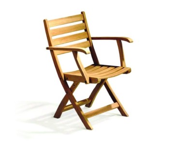 Suffolk Round Table with 2  Armchairs Teak Dining Set