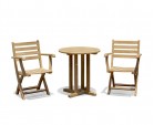 Canfield 2 Seater 70cm Teak Dining Set with Suffolk Chairs
