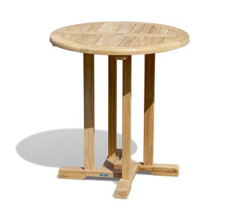 Canfield Bistro Style Teak Round Outdoor Table