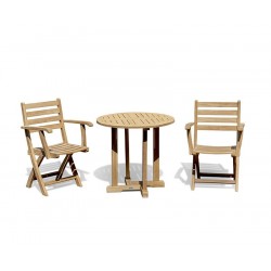 Canfield 2 Seater Bijou Dining Set with Suffolk Chairs