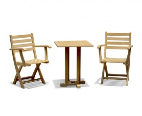 Canfield Small Square 60cm Dining Set with 2 Suffolk Chairs