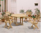 Canfield Round 1.2m Dining Set with 4 Suffolk Chairs