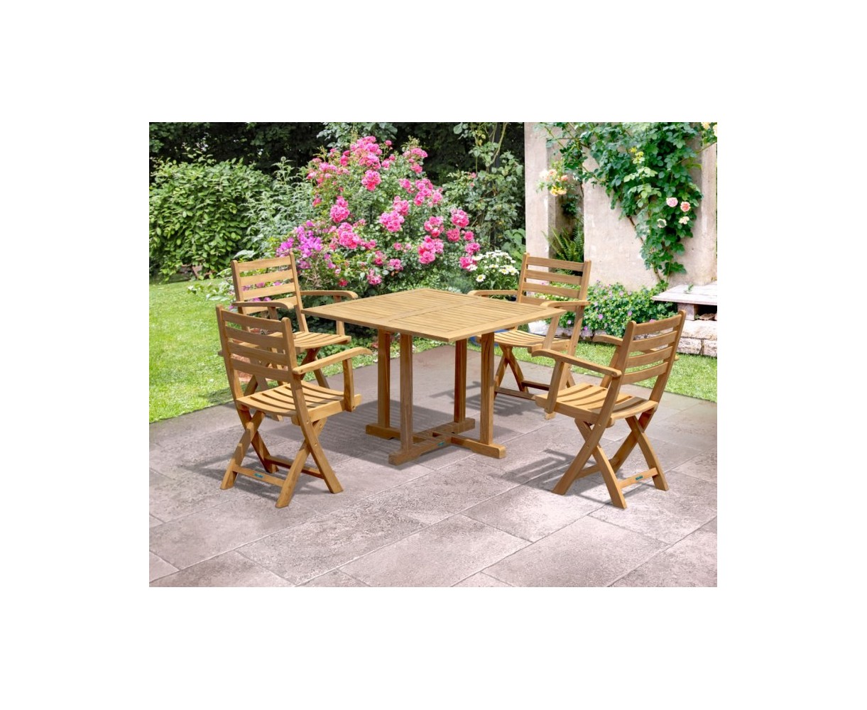 Canfield Square 1m Dining Set with 4 Suffolk Chairs